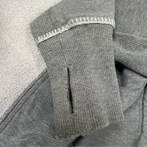 Lululemon Special Edition Fair Isle Scuba Hoodie Jacket Size 6 Green Gray EUC - Picture 12 of 16